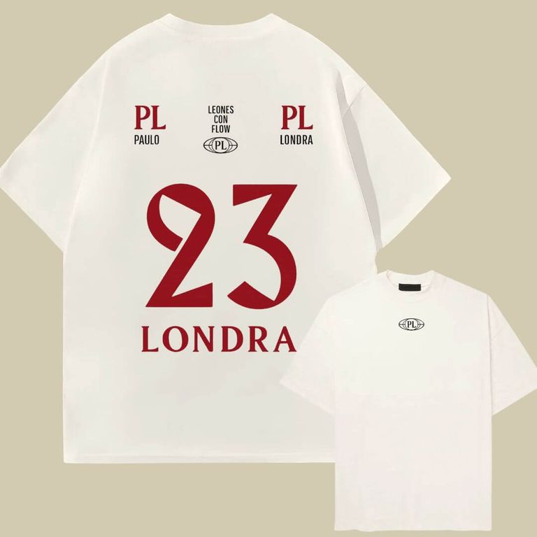 Polo Paulo Londra Oversize Tour Next Rounds Crema - Tallas 14 hasta XL