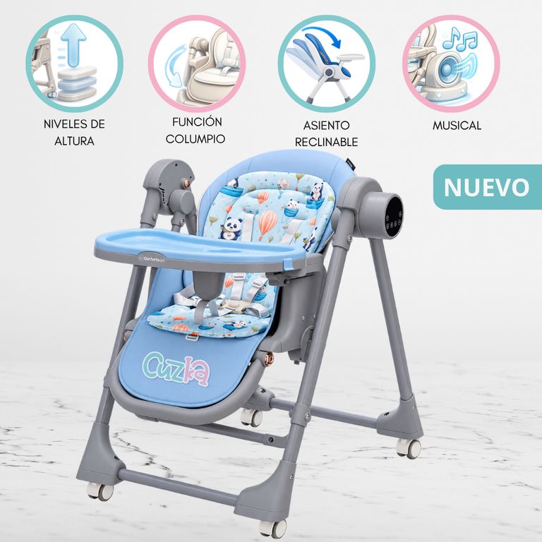 Silla de Comer Columpio Eléctrica «BALANZE» Khaki