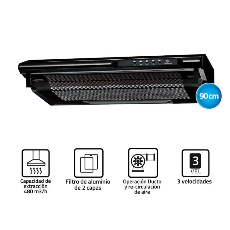 Campana extractora 90 cm CEI-902NE