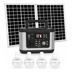 TOMATE - Estación Portátil 500w Con Panel Solar 60w Y Batería Lifepo4