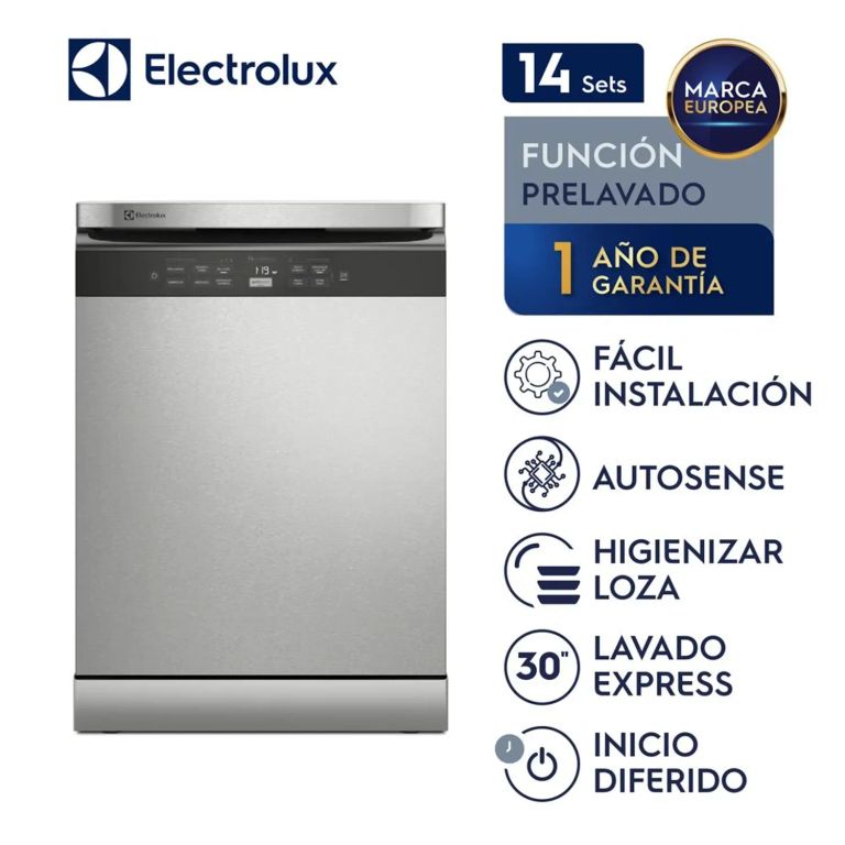 Lavavajillas EHFE14T2MSBUS 14 Sets Acero Inoxidable, Potente y Eficiente