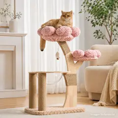 GENERICO - Up miau- Rascador y cama para gatos