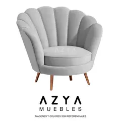 AZYA MUEBLES - Butaca Abanico - Gris