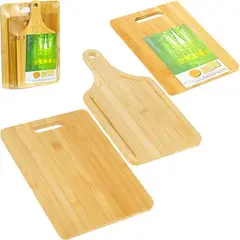 GENERICO - KIT DE 3 TABLAS PARA PICAR DE BAMBU