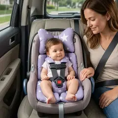 GENERICO - Cojín Asiento De Coche Carriola Lila De Bebé