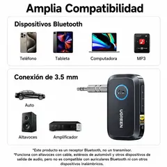UGREEN - Receptor Bluetooth De Audio Hi Res Para Auto Y Equipos De Sonido