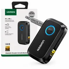 UGREEN - Adaptador Receptor Bluetooth Para Audio Hi-Res Con LDAC Y Jack 3.5mm