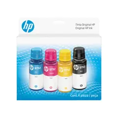 HP - PACK DE TINTAS PARA IMPRESORA GT53/GT52 NEGRO,CIAN,MAGENTA Y AMARILLO
