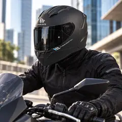 MT HELMETS - Casco Integral Segment Solid Negro Mate XL Visor Humo DOT