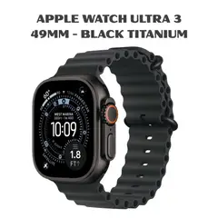 APPLE - Watch Ultra 3 49MM GPS - Black Titanium Black Ocean Band