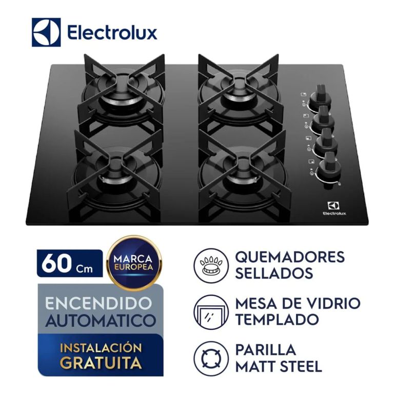 Cocina Empotrable 4 Hornillas Modelo KE4GR