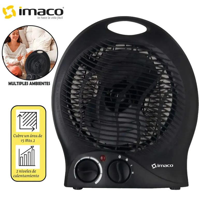 Termoventilador NF15C portátil, ideal para calefacción en espacios pequeños