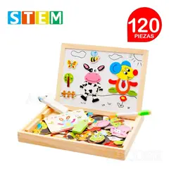 MAGNETICS - Rompecabezas magnético ANIMAL ZODIAC caja 120 piezas