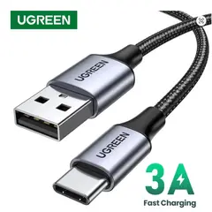 UGREEN - Cable USB-A a C 18W 3A 1M Gris