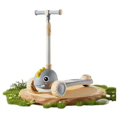 GENERICO - Scooter Infantil Rueda Ancha con Luces LED y Músical Modelo Osito