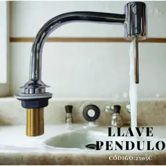 NACIONAL - LLAVE DE LAVATORIO PÉNDULO AL MUEBLE CROMADO