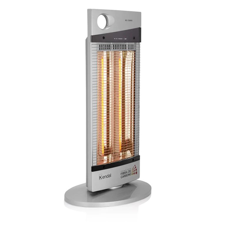Estufa Eléctrica Fibra de Carbono NSB‑120K6 Silver 1000W