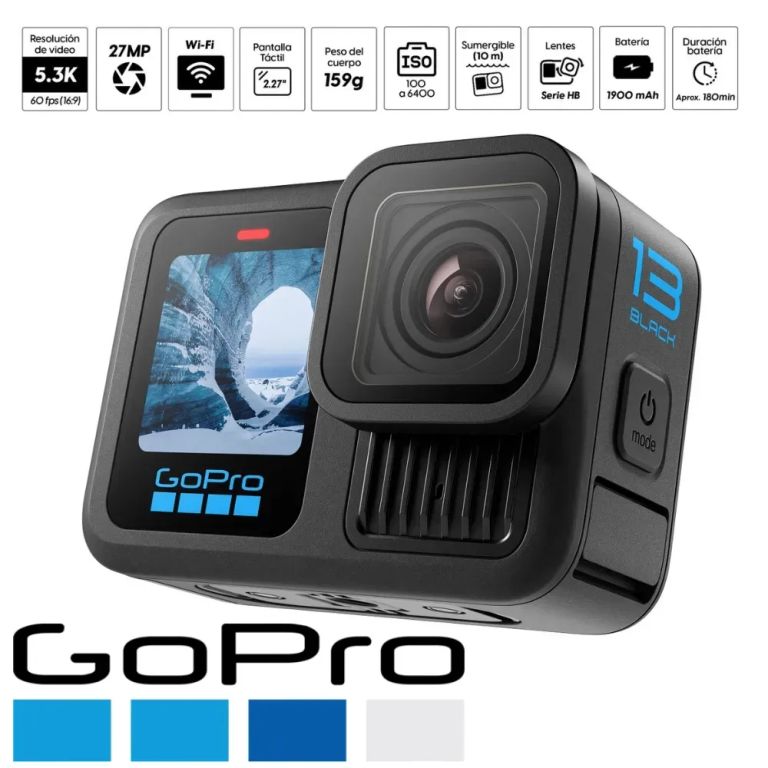 CÁMARA 24.7 MP 5K ACUÁTICO MOD GOPRO-HERO 13 BLACK