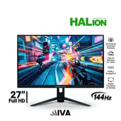HALION - Monitor Gaming HS2703FC 27" Full HD Sin Marco con VA 144HZ