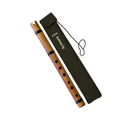 GENERICO - Quena de Bambú Aymara Semi Profesional con Funda Protectora