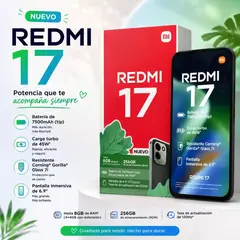 REDMI - 17 4RAM 256GB NEGRO