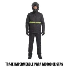 GENERICO - TRAJE IMPERMEABLE CASACA Y PANTALON PARA MOTOCICLISTAS