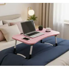 GENERICO - Mesas Multifunción Ergonómica Rosa para Laptop y Comodidad en la Cama
