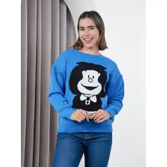 GENERICO - Chompa Mujer diseño mafalda - Nathalie Love It - Rojo