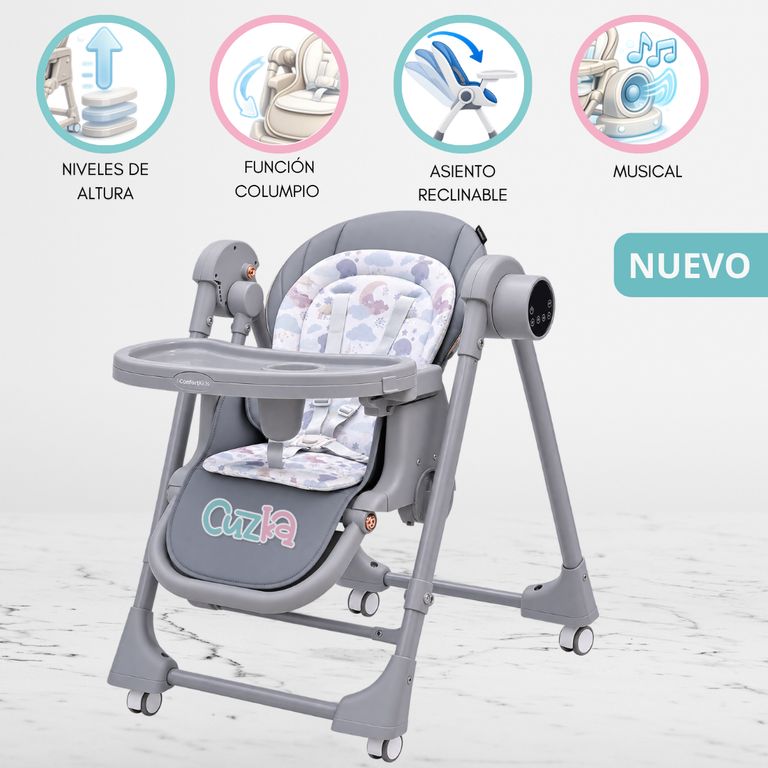 Silla de Comer Columpio Eléctrica «BALANZE» Gray