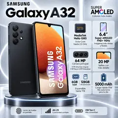 SAMSUNG - Celular Galaxy A32 6GB RAM 128GB