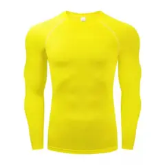 GENERICO - Polo Licra Manga Larga Amarillo M