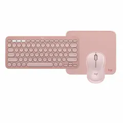 LOGITECH - - Combo K380s + M240 + Mouse Pad Rosado