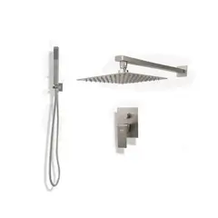 XM - MEZCLADORA MONOCOMANDO PARA DUCHA CUADRADO ACERO MT304-010D102
