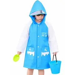 GENERICO - PONCHO IMPERMEABLE PARA NIÑOS MODELO BALLENA