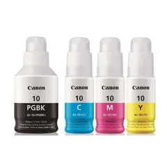 CANON - PACK DE TINTAS PARA IMPRESORA GI-10 COLOR NEGRO,MAGENTA,YELLOW Y CIAN