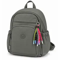 ROHS - Mochila Casual Verde Militar Compacta Con Compartimentos, Bolsillo Frontal Y Correas Ajustables