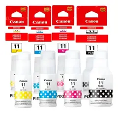 CANON - Pack de Tinta GI-11 Negro, Cian, Magenta, Amarillo
