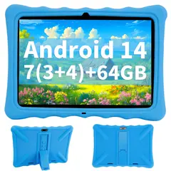 VEIDOO - Tablet para Niños 10.1" Android 3GB+64GB, Octa Core, Control Parental, Funda Silicona - Azul