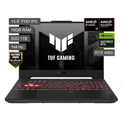 ASUS - TUF GAMING A15 FA507V-LP152W AMD RYZEN 7 8845HS 16GB 1TB SSD 15.6 FHD 8GB RTX4060 WINDOWS 11
