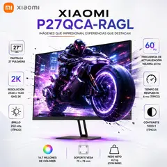 XIAOMI - Monitor 27 G27Qi 2K QHD P27QCA-RAGL