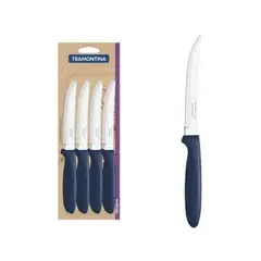TRAMONTINA - Cuchillo Asado Ipanema X 12 Pzs M/Azul