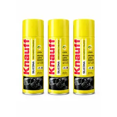 KNAUF - Pack de 3 Silicona Para Tablero Y Cuero Aroma a Limón Knauff 450ml c/u