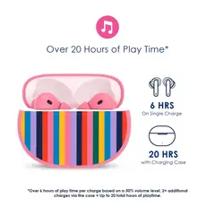 GENERICO - AUDIFONOS INALÁMBRICOS BLUETOOTH ROSADO