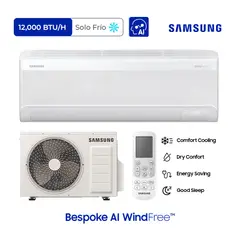 SAMSUNG - 12,000BTUhr Bespoke AI WindFree™ Wall-mount Refrigerante R32 FRÍO SOLO