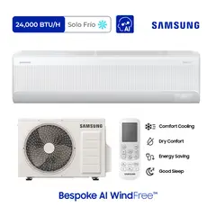 SAMSUNG - 24,000BTUhr Bespoke AI WindFree™ Wall-mount Refrigerante R32 FRÍO SOLO