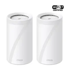 TP LINK - TP-LINK Deco BE85 2-pack Sistema Mesh WIFI7 BE19000 Tri-banda