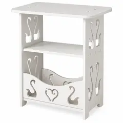 INSPIRA MARKET - Mueble Organizador Armable Multiuso 36 x 24 x 40 cm con 2 Repisas y Cajón