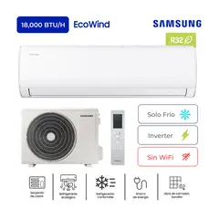 SAMSUNG - Ecowind Inverter Wall-mount Refrigerante R32 Sólo Frio 18,000 BTUh