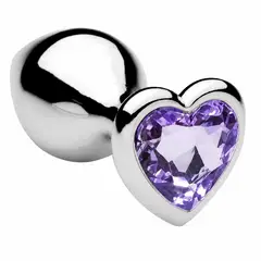 JOTA STORE - Consolador Dilatador Plug Anal Corazón Lila S