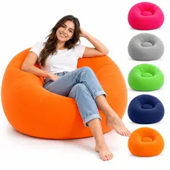 INSPIRA MARKET - Sillón Puff Sofá Inflable 110 x 85 cm para Interior y Exterior Color Aleatorio